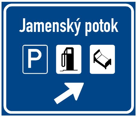 Návěst před odbočením na odpočívku
