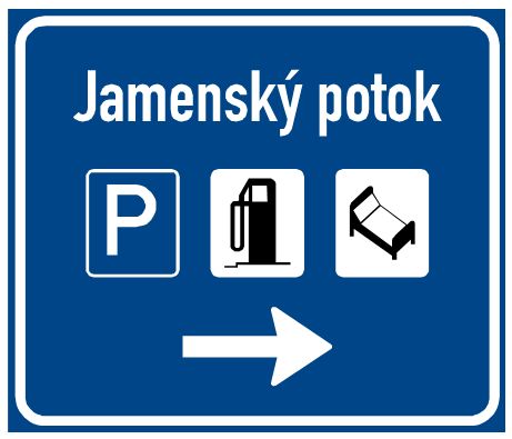 Návěst pro odbočení na odpočívku