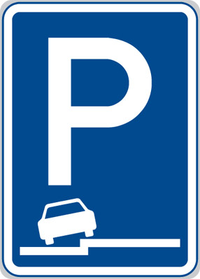 Parkoviště (částečné stání na chodníku podélné)
