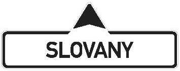 Směrová tabule s místním cílem (přímo)